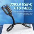 CABLE USB3.1C MALE TO A FEMALE/0.15M BLACK CCVBB VENTION