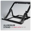 NB ACC STAND 10"-17.3"/ALUMINUM BLACK STND-LAB AXAGON