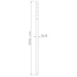 TV SET ACC MOUNT EXTENS. POLE/50KG FPMA-CP200BLACK NEOMOUNTS