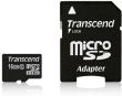 MEMORY MICRO SDHC 16GB W/ADAPT/UHS-I C10 TS16GUSDU1 TRANSCEND