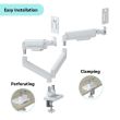 DISPLAY ACC MOUNTING ARM/DBL 17-32" MA-DA2-06-W GEMBIRD