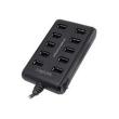 Logilink UA0125 USB Hub 10-Port USB2.0 with power adapter 3.5A