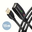 CABLE USB2.0 A-M/A-F ACTIVE/15M ADR-215 AXAGON