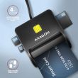 CARD READER FLAT SMARTCARD 4SL/USB2.0 1.3M CRE-SM3SD AXAGON