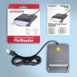 CARD READER FLAT SMARTCARD/ID/USB2.0 1.3M CRE-SM3T AXAGON