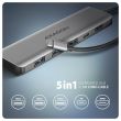 I/O HUB USB-C 5IN1/1M HMC-5H AXAGON