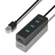 I/O HUB USB3.0 4PORT CHARGING/1.2M HUE-S2BL AXAGON