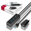 I/O HUB USB3.0 4PORT CHARGING/W/AC 1.2M HUE-S2BP AXAGON