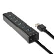 I/O HUB USB3.0 7PORT CHARGING/W/AC 1.2M HUE-SA7BP AXAGON