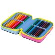 Triple decker pencil case with equipment CoolPack Jumper 3 IN THE GARDEN