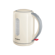 Bosch TWK7607 Standard kettle 2200 W 1.7 L Plastic 360° rotational base Cream