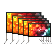 Elite Screens Yard Master 2 Mobile Outdoor screen WV-Dual OMS100H2-DUAL Diagonal 120 "