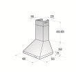 Gorenje | Cooker hood | DKP500WH | Energy efficiency class D | Chimney | Width 50 cm | White | LED