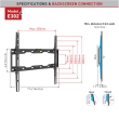 Barkan Flat/ Curved TV Wall Mount E302+ Wall Mount