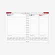 Planning notebook calendar Spirex Day, A5 2024m. red