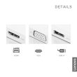 Lenovo | USB-C 3-in-1 Travel Hub | VGA