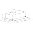 Candy | Hood | CBT625/2X | Telescopic | Energy efficiency class B | Width 60 cm | 332 m³/h | Mechani