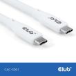 CABLE USB-C TO USB-C 2M/M/M WHITE CAC-3001 CLUB3D