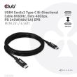 CABLE USB-C BI-DIRECTIONAL 2M/M/M CAC-1578 CLUB3D