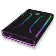 Raidsonic ICY BOX IB-G226L-C31 RGB illuminated enclosure for 2.5" SATA SSD USB 3.1 Type-C