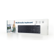 Gembird Multimedia Keyboard KB-MCH-04 Wired