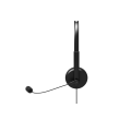 PORT DESIGNS Office USB Stereo Headset With Microphone Built-in microphone