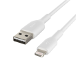 Belkin BOOST CHARGE Lightning to USB-A Cable White