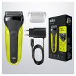 Braun Shaver 300s  Operating time (max) 30 min Black/Green