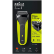Braun Shaver 300s  Operating time (max) 30 min Black/Green