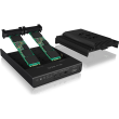Raidsonic ICY BOX IB-2912MCL-C31 Cloning enclosure for 2x NVMe with USB 3.1 (Gen 2) Type-C
