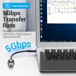 CABLE USB3.1C MALE TO A FEMALE/0.15M BLACK CCVBB VENTION
