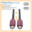 Tripp Lite HDMI Cable with Ethernet P569-006-CERT Burgundy