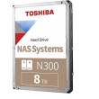 Toshiba | Hard Drive | N300 NAS | 7200 RPM | 8000 GB | 256 MB