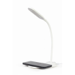 Gembird Desk lamp with wireless charger (black + white) TA-WPC10-LED-01-MX 10 W 2893-7072 K LED lamp