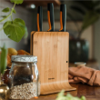Fiskars Functional Form Bamboo Case for knives 1057553 Plastic Knife 3 pc(s) Dishwasher proof