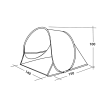 Easy Camp Pop-up Tent Oceanic Grey/Sand