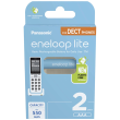 Panasonic Rechargeable Batteries ENELOOP Lite BK-4LCCE/2DE AAA
