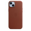 Apple 14 Plus Leather Case with MagSafe Umber