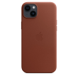 Apple 14 Plus Leather Case with MagSafe Umber