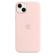 Apple 14 Plus Silicone Case with MagSafe  Chalk Pink