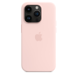 Apple 14 Pro Silicone Case with MagSafe Chalk Pink