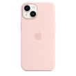 Apple 14 Silicone Case with MagSafe Chalk Pink