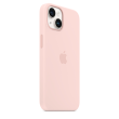 Apple 14 Silicone Case with MagSafe Chalk Pink