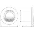 Europlast Bathroom Extractor Fan Round EA100 Bathroom fan