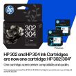 HP 302/304 (B7RT7AE) Ink Cartridge, Black