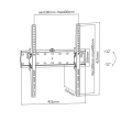 Gembird TV wall mount 	WM-55T-02 32-55 "