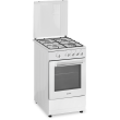 Simfer | Cooker | 4401SGRBB.1 | Hob type Gas | Oven type Gas | White | Width 50 cm | Depth 55 cm | 4