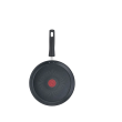 TEFAL Pancake Pan G2703872 Easy Chef Crepe Diameter 25 cm Suitable for induction hob Fixed handle Bl