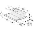 Gorenje Hood TH60E3B Telescopic Energy efficiency class C Width 60 cm 350 m³/h Push buttons LED Bla