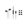 Lenovo USB-C Wired In-Ear Headphones (with inline control) Black